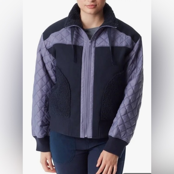 Bass Outdoor Women's Quilted-Trim Zip Bomber Jacket - Heron Multi XS - Picture 1 of 13